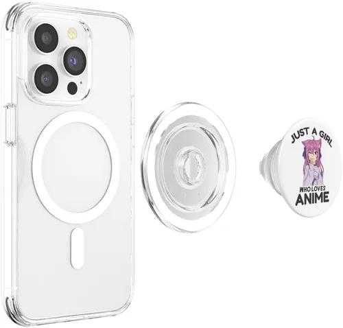Vista 4 de Solo una chica que ama Anime PopSockets MagSafe PopGrip para iPhone