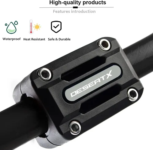 Vista 2 de 2021 2022 para Ducati Desert X DesertX Accesorios de motocicleta Protector de motor Barra de choque Protección Bloque de parachoques Titanio
