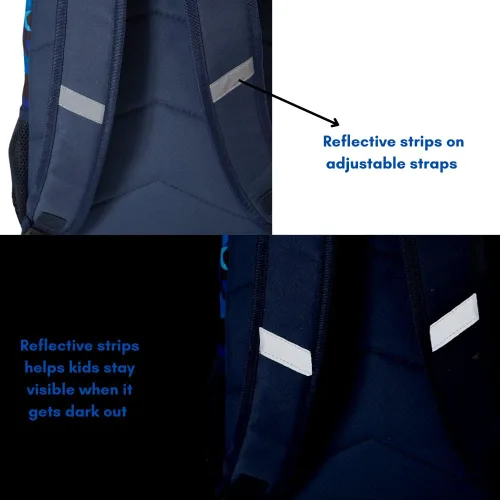 Vista 7 de Mochila con lonchera para niños o niñas, Shark Camo, Portátil
