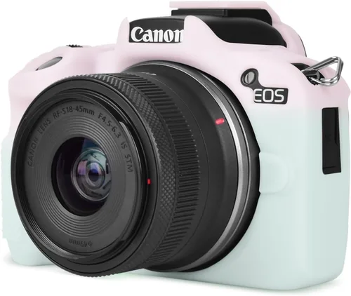 Vista 13 de Rieibi EOSR50 EOS R50 Estuche, Estuche Protector de Silicona Suave para Cámara Vlogging Canon EOS R50 EOSR50, Estuche de Cámara Ligero EOS R50