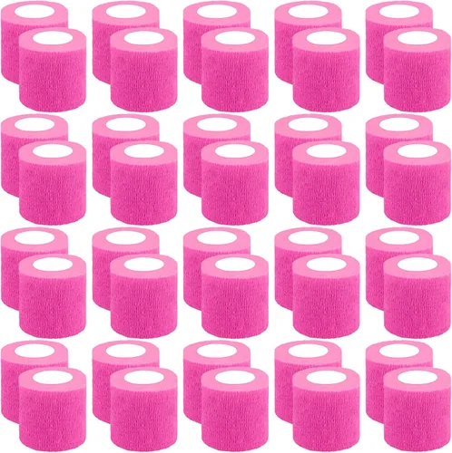 Vista 14 de BQTQ 40 rollos de vendaje autoadhesivo, vendaje negro de 1 pulgada, vendaje autoadhesivo para esguinces de hinchazón de muñeca y tobillo