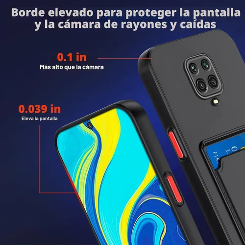 Vista 6 de Funda para Redmi Note 9 Pro, Redmi Note 9s con ranura para tarjetas de crédito, TPU suave TPU silicona resistente a los arañazos delgada ranura