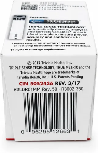 Vista 6 de Leader True Metrix - Tiras de prueba de glucosa en sangre, 50 unidades por caja, 4 cajas