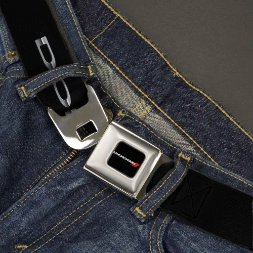 Vista 2 de Buckle-Down Cinturón de seguridad - Dodge Red Rhombus REPEAT - 1.5 pulgadas de ancho - 32-52 pulgadas de largo