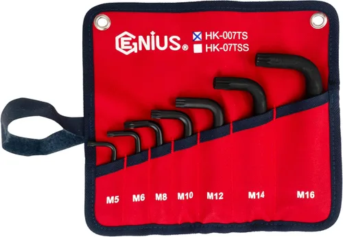 Vista 2 de GENIUS TOOLS Juego de llaves cuadradas triples de 7 piezas - HK-007TS
