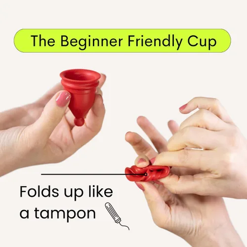 Vista 8 de Bfree - Taza menstrual para adolescentes, paquete de 2 unidades, reutilizable, sin fugas, tampón ecológico y producto alternativo de higiene