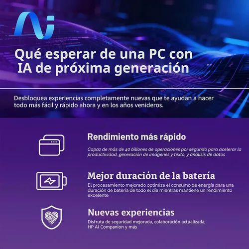Vista 5 de HP OmniBook 3 16 pulgadas 2K nuevo modelo portátil con Microsoft 365, Qualcomm 8-Core CPU para Copilot+, 16 GB de RAM, SSD de 1 TB, teclado