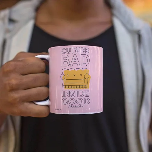 Vista 129 de Trend Setters Friends the Television Show – 25 años – Mercancía oficial – Taza de café o té de cerámica blanca de 11 onzas – perfecta para regalar