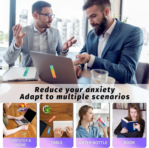 Vista 6 de 36 calcomanías sensoriales con diferentes texturas - Tiras sensoriales táctiles y texturizadas para adolescentes y adultos - Adhesivo calmante
