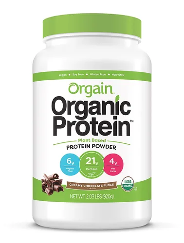 Vista 5 de Orgain Proteína vegana orgánica en polvo + verduras, vainilla – 0.81 onzas de proteína a base de plantas, sin gluten, sin lácteos, sin lactosa, sin