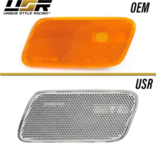 Vista 5 de USR DEPO 96-02 W210 Clase E Conjunto de Luz Marcadora Lateral Transparente del Parachoques (Izquierda + Derecha) Compatible con Mercedes Benz W210