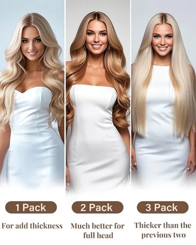 Vista 7 de Hetto - Extensiones de cabello humano real para coser, color negro azabache, #1, 12 pulgadas, 2.47 onzas Adhesivo suave, fuerte, uso diario