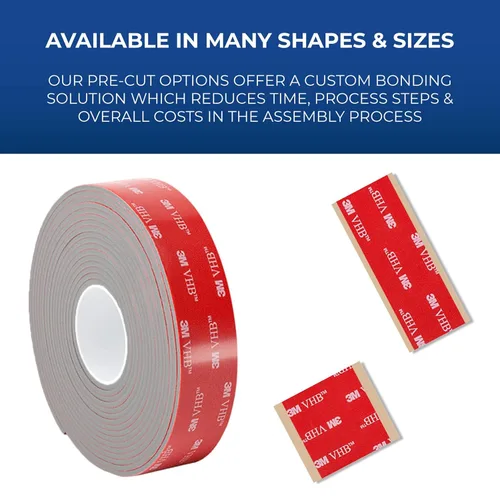 Vista 4 de 3M VHB Tape LSE-160WF 0.5" x 5yd (1 rollo)