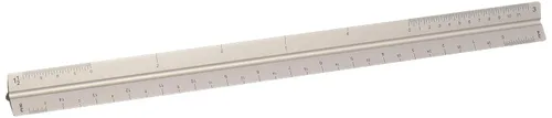 Vista 3 de ALVIN Aluminum Architect Triangular Scale Model 2200M-1 Regla para dibujo y dibujo, ideal para estudiantes y profesionales, arquitectos