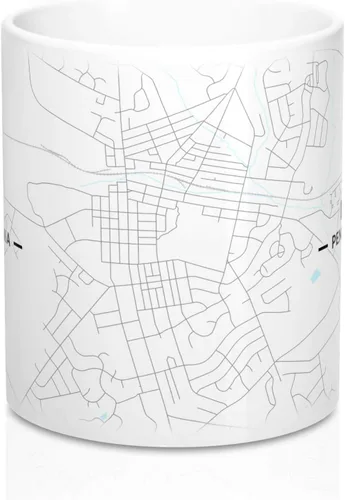 Vista 2 de Lititz, Pennsylvania PA Map Mug (11 oz)