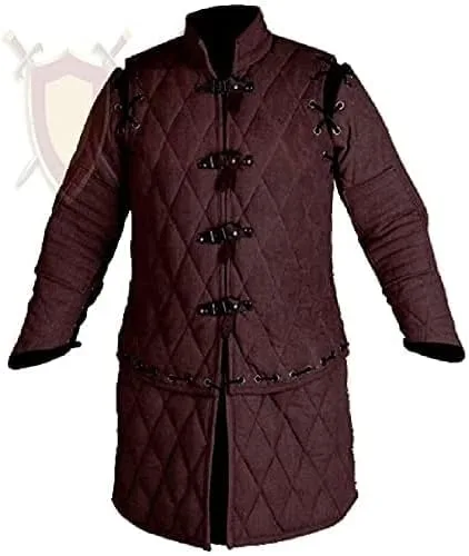 Vista 2 de Gambeson Thick Padded Full Sleeves Gambeson Coat Aketon Jacket Armor, Cotton Fabric Gambeson Jacket by ITS Medieval