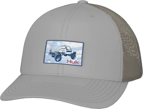 Vista 11 de HUK - Gorra de camionero de malla para hombre con cierre a presión Gorra de pesca antirreflectante