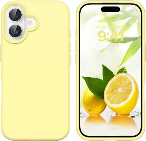 Vista 56 de GUAGUA Funda compatible con iPhone 17 Pro Max de 6.9 pulgadas, silicona líquida, goma de gel suave, delgada, forro de microfibra delgada
