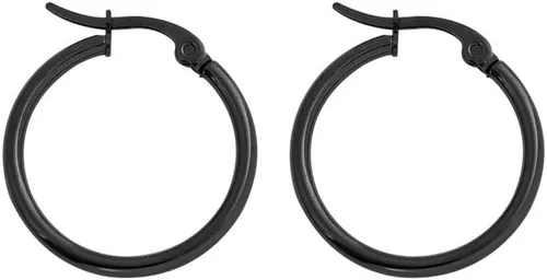 Vista 3 de Edforce - Aretes de acero inoxidable tipo argolla (20-60 mm de diámetro)