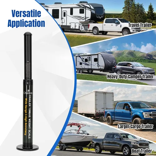 Vista 6 de 2300lbs Trailer Tongue Weight Scale for Safe Towing with Waterproof Bag Rust Resistant& Durable Weight Scale，Portable Towing Safety Tool