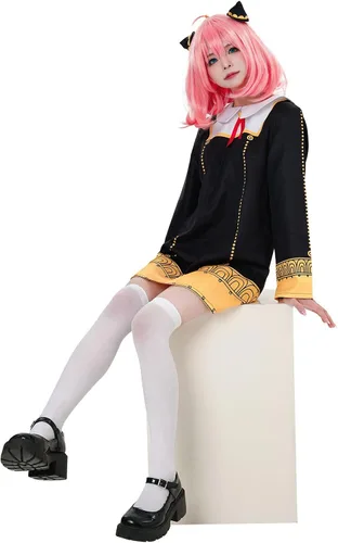 Vista 3 de Anya Forger Cosplay Costume for SPY X FAMILY Anime Party Halloween Thanksgiving Day Kimono for women and girls