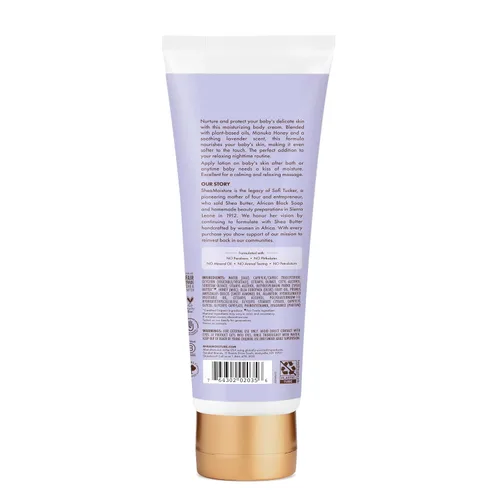 Vista 2 de SheaMoisture Crema Hidratante para Bebé Miel de Manuka y Lavanda para Cabello y Piel Delicados Régimen de Cuidado Nocturno para Cabello y Piel 8 oz