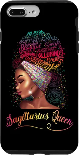 Vista 12 de iPhone 16 Sagittarius Queen Women November December Melanin Birthday Case