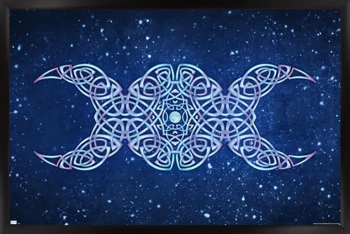 Vista 8 de Trends International Brigid Ashwood - Póster de pared de luna creciente, 22.4 pulgadas de largo x 14.7 pulgadas, versión enmarcada de madera