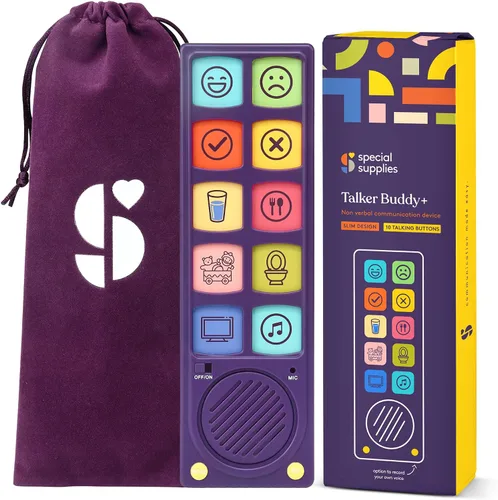 Vista 8 de Special Supplies Dispositivo de comunicación AAC, terapia del habla, dispositivo de comunicación Talker Buddy para niños y adultos no verbales