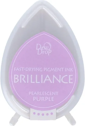 Vista 9 de Tsukineko Brilliance Dew Drop Inkpad, Moonlight White