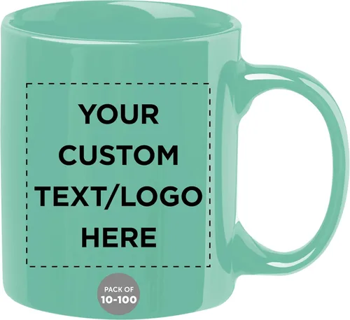 Vista 26 de Tazas de café de cerámica personalizadas para el Día del Padre, 11 onzas, juego de 10/50/100, paquete personalizado a granel, juego de tazas de café