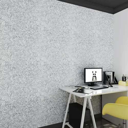 Vista 5 de Decotalk Papel tapiz plateado con purpurina para despegar y pegar para paredes, papel tapiz brillante extraíble de 17.7 x 120 pulgadas, papel