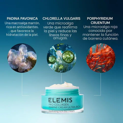 Vista 5 de ELEMIS Pro-Collagen Marine Cream Ultra Rich – Deeply Hydrating Anti-Wrinkle Cream for Dry Skin, Firms, Smooths and Nourishes Dry Skin