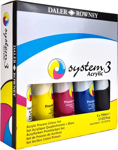 Vista 11 de Daler Rowney System3 - Juego de pintura acrílica de 10 tubos para adultos, suministros de pintura acrílica para artistas y estudiantes, pinturas