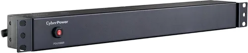 Vista 2 de CyberPower PDU15B8R PDU básica, 100-125V, 15A (Derado a 12A), 8 tomacorrientes, 1U montaje en rack