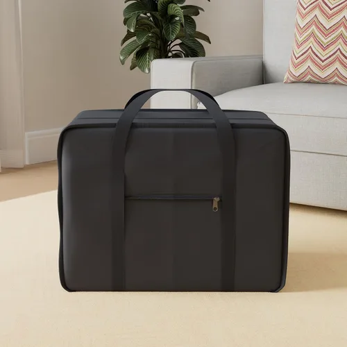 Vista 2 de Bolsa de viaje de carga cuadrada de 24 pulgadas Bolsa Maleta de Lona 50 Lb Cap equipaje Tote, Negro