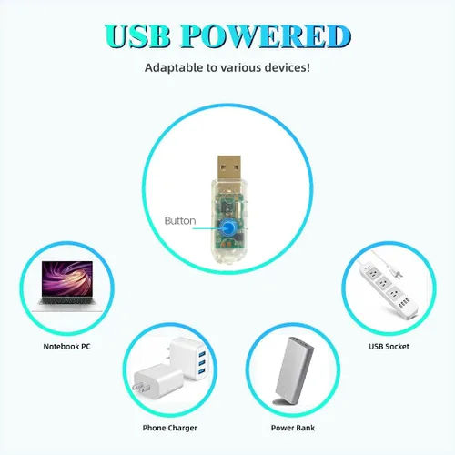 Vista 11 de Guirnalda de luces con temática oceánica, decoración náutica para interiores, funciona con USB o baterías, 10 pies, 30 luces LED de caballito