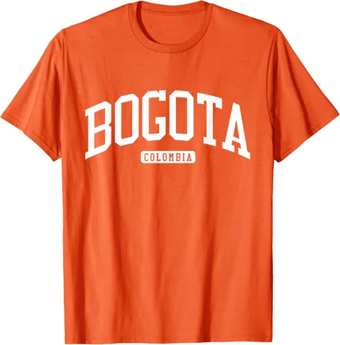 Vista 73 de Camiseta estilo universitario de Bogotá Colombia, Negro