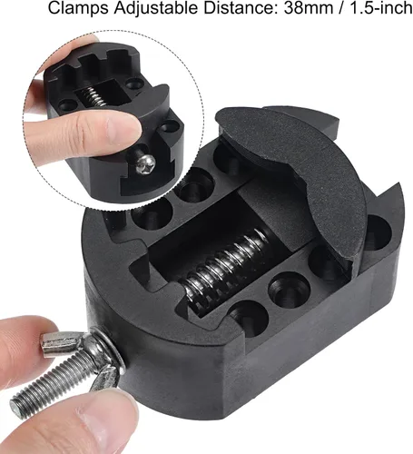 Vista 6 de HARFINGTON Juego de abridor de cubierta trasera de reloj, removedor de llave de tornillo de caja de 1.378 in, palanca de caja y soporte de reloj