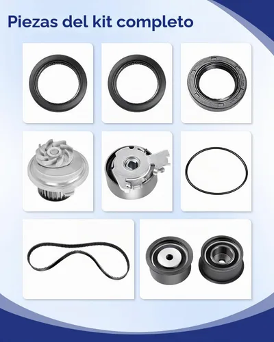 Vista 3 de ECCPP Kit de correa de distribución del motor con bomba de agua compatible con Chevrolet