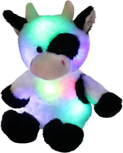 Vista 19 de Glow Guards - Cachorro de peluche azul, de 15 pulgadas, musical, suave, con luces ledes nocturnas, para Navidad, Día del Niño y cumpleaños.