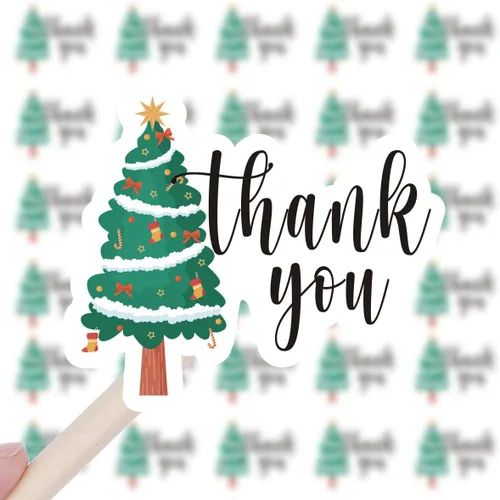 Vista 7 de Wailozco 200 calcomanías de gnomo de Feliz Navidad para sobres de pequeñas empresas, paquetes, productos hechos a mano, bolsas, bonitos sellos
