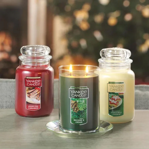Vista 8 de Yankee Candle - Vela perfumada Sparkling Cinnamon, clásica de una sola mecha en tarro grande de 22 onzas, más de 110 horas de tiempo de combustión