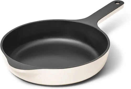 Vista 8 de Sartén de Hierro Fundido Caraway - Sartén de Hierro Fundido Esmaltada de 8" con Recubrimiento de 3 Capas de Esmalte - Sin Necesidad de Sazonado