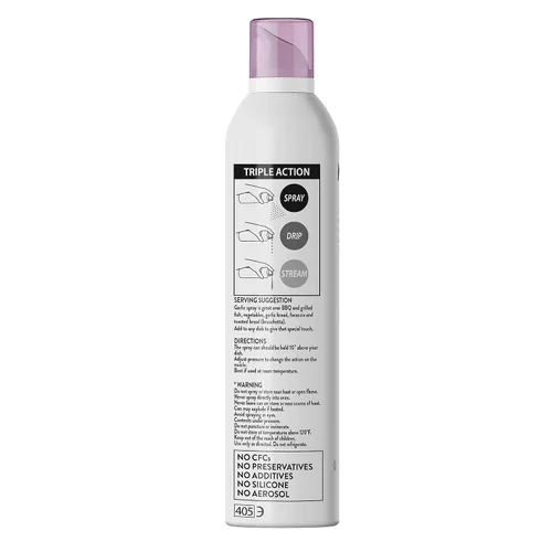 Vista 3 de Mantova Spray de aceite de oliva virgen extra con sabor a ajo, espray de cocina saludable para el corazón, perfecto para ensaladas, salsas de pasta