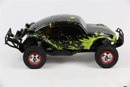 Vista 2 de SummitLink Cuerpo personalizado verde fangoso sobre negro compatible con 1/10 Slash 4x4 VXL 2WD Slayer RC coche o camión (camión no incluido)