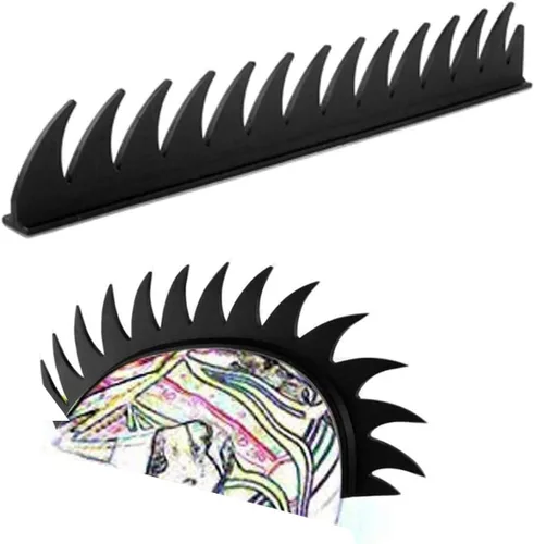 Vista 6 de Mohawk Peluca para decoración de casco, diseño de halcón reutilizable (casco no incluido)