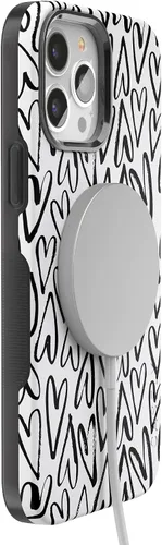Vista 7 de Funda Casely para iPhone 13 Pro Corazón Latiente Corazones Infinitos Compatible con MagSafe Diseño Protector Atrevido