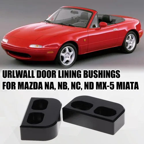 Vista 2 de Juego de 2 bujes de puerta, bujes de revestimiento de puerta que mejoran la rigidez y el reemplazo de manipulación para Mazda NA, NB, NC, ND MX-5