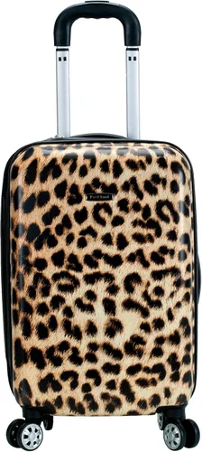 Vista 2 de Rockland - Equipaje Safari con carcasa rígida y ruedas, Leopard), F196-LEOPARD